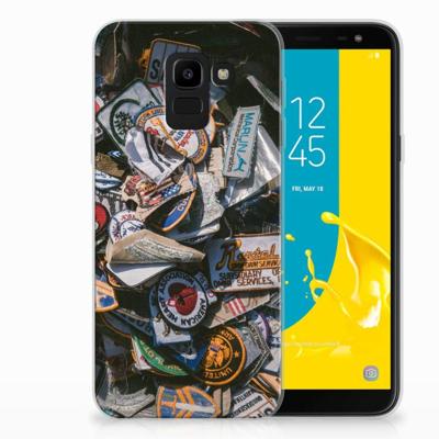 Samsung Galaxy J6 2018 | Siliconen hoesje | met foto Badges Samsung Galaxy J6 2018 | Siliconen hoesje | met foto Badges