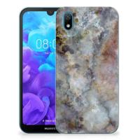Huawei Y5 (2019) | TPU | Siliconen hoesje | Marmer Grijs - thumbnail