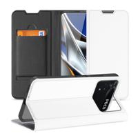 Xiaomi Poco X4 Pro 5G | Bookcase | Hoesje Wit met Pasjehouder - thumbnail