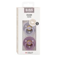 Bibs 1 Fopspeen Anatomic Duo Fossil/Mauve - thumbnail