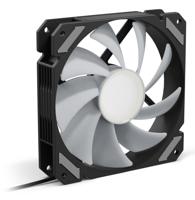 Sharkoon shark mirror rgb pwm case fan (zwart, 120 x 120 x 25 mm) - thumbnail