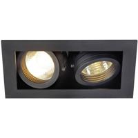 SLV InbouwspotKadux 2 GU10 9cm zwart - 115520 - thumbnail