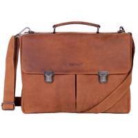 DSTRCT Wall Street Workingbag 15,6 inch-Cognac - thumbnail