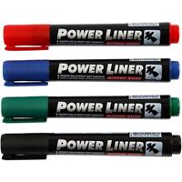 Mungyo Power liner, lijndikte 1,5-3 mm, zwart, blauw, groen, rood, 4 stuk/ 1 doos - thumbnail