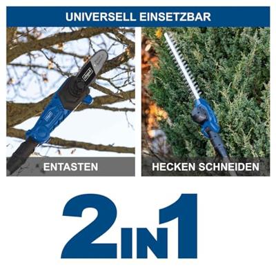 Scheppach Accu Tuinmachine 2-in-1 20V C-PHTS410-X - 5912404900 Scheppach Accu Tuinmachine 2-in-1 20V C-PHTS410-X - 5912404900