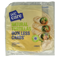 WeCare Lower kcal/carb natural tortillas 160 Gram - thumbnail