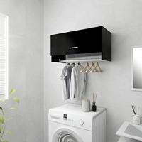 Kledingkast 70x32,5x35 cm spaanplaat zwart - thumbnail