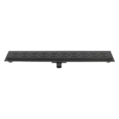 Differnz Douchegoot met flens RVS 304 7 x 7 x 80 cm mat zwart Differnz Douchegoot met flens RVS 304 7 x 7 x 80 cm mat zwart