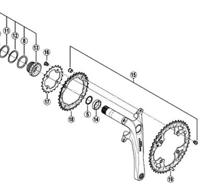 Shimano Deore FC-M530 Kettingblad 9V 44T - Zwart - thumbnail