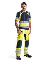Blåkläder Werkbroek met stretch High-Vis 15521811 | High-Vis Geel/Marineblauw | Maat 44 - 7330509546093 - thumbnail