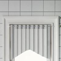 VidaXL Gordijnrails 2 st 40-60 cm aluminium wit en zilverkleurig - thumbnail