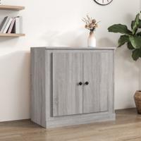 Dressoir 70x35,5x67,5 cm bewerkt hout grijs sonoma eikenkleurig - thumbnail