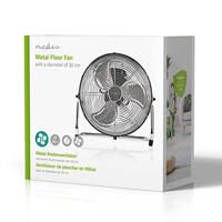 Nedis fnfl10ccr30 vloerventilator diameter 30 cm 3 snelheden chroom - thumbnail