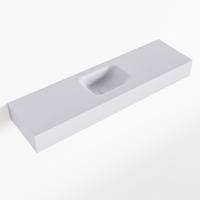 MONDIAZ LEX Cale vrijhangende solid surface wastafel 110cm. Positie wasbak midden - thumbnail