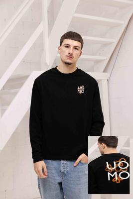 Flora 2.0 Longsleeve Shirt Heren Zwart/Oranje