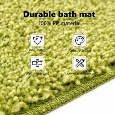 VidaXL Antislip badmat groen 70 x 120 cm pp