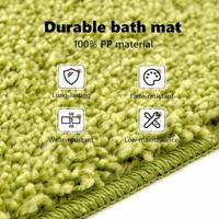 VidaXL Antislip badmat groen 60 x 90 cm pp - thumbnail