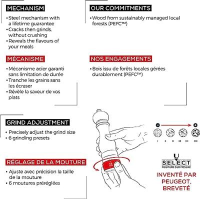 PEUGEOT - Paris - Zoutmolen 22cm Graphite U-Select