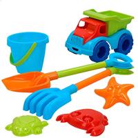 Strandspeelgoedset Colorbaby 18 cm Vrachtwagen 7 Onderdelen - thumbnail