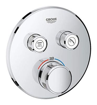 Thermostatische Douchekraan Grohe Grohtherm Smart Controle met Omstelling Hard Graphite Geborsteld