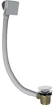 Tres Selection bad afvoer vulcombinatie met overloop en click-waste vierkant chroom