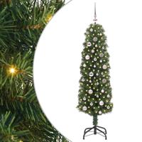 VidaXL Kunstkerstboom groen 150 cm pvc en staal en kunststof - thumbnail