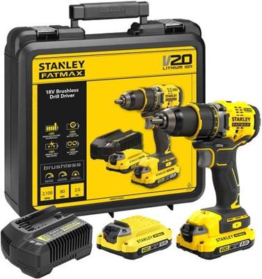 Stanley SFMCD720D2K FATMAX® V20 Accu Schroefboormachine 18V 2.0Ah in koffer