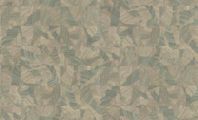 Dutch Wallcoverings Roberto Cavalli 9 - Blok Grn/Bei - Groen/Beige
