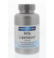 Nova Vitae Alfa liponzuur 600 mg 60 Capsules - thumbnail