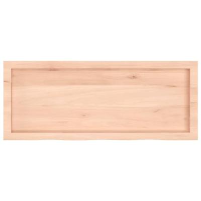 Wastafelblad 100x40x(2-4) cm onbehandeld massief hout Wastafelblad 100x40x(2-4) cm onbehandeld massief hout