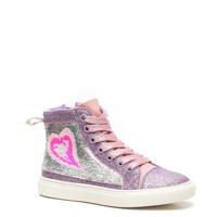 Scapino Blue Box hoge sneakers met pailletten en glitters paars - thumbnail