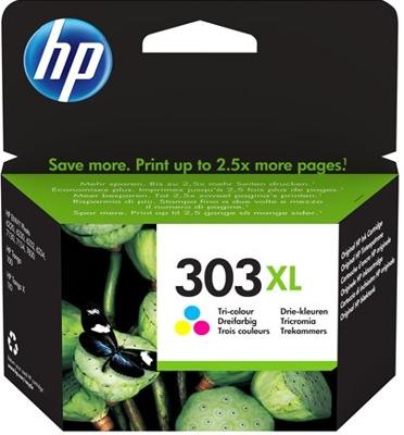 HP inktcartridge 303XL, 415 pagina&apos;s, OEM T6N03AE, 3 kleuren