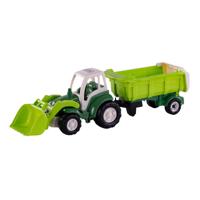 Cavallino xl tractor groen met kiep aanhangwagen, 86,5cm - thumbnail