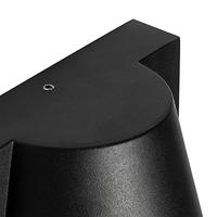 QAZQA Buiten wandlamp zwart IP44 met bewegingsmelder - Femke - thumbnail