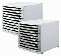 HAN CONTUR 1510-0-11 Ladebox Lichtgrijs DIN A4, DIN B4, DIN C4 Aantal lades: 10 - thumbnail