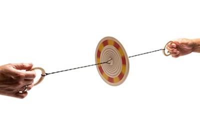 BS Toys kleurenspinner hout trekspel