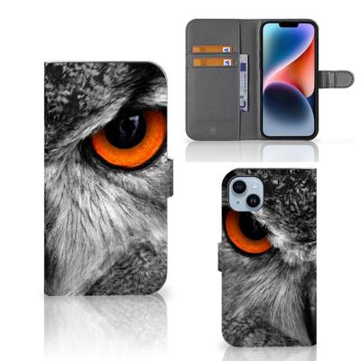 iPhone 15 Plus | Telefoonhoesje | Met pasjeshouder | Uil iPhone 15 Plus | Telefoonhoesje | Met pasjeshouder | Uil