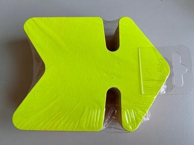 Fluor pijl 16x24 cm fluor geel 25 stuks Fluor pijl 16x24 cm fluor geel 25 stuks