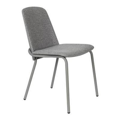Zuiver Eetkamerstoel 'Clip' Stof, kleur Grijs