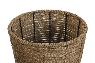 Plantenbakkenset Home ESPRIT Bruin Vezel Tropisch 31 x 31 x 24 cm