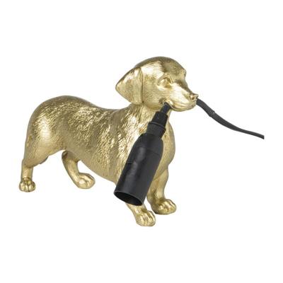 Lampvoet teckel - goudkleurig - 25x14.5x7.5 cm Lampvoet teckel - goudkleurig - 25x14.5x7.5 cm