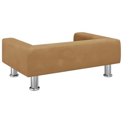VidaXL Hondenmand 70x45x26,5 cm fluweel bruin
