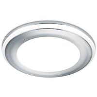 LED Inbouwspot 5W Mat Chroom - Warm Wit 3000K - Rond Kunststof - thumbnail