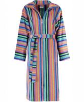 Cawö Cawö Dames Badjas met Rits 1456 Multi 36 - thumbnail
