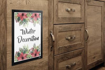 Durable Duraframe Wallpaper zelfklevend kader formaat A4, zwart