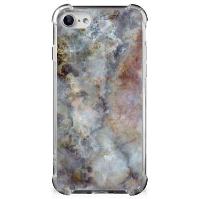 iPhone SE 2022/2020 | iPhone 8/7 Anti-Shock Hoesje Marmer Grijs iPhone SE 2022/2020 | iPhone 8/7 Anti-Shock Hoesje Marmer Grijs