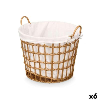 Mand Kipit HX30561 Natuurlijk Polyester Stof Polypropyleen Ijzer Plastic 50 % katoen 47 x 41 x 44 cm 50 x 43 x 44 cm (6 Stuks)