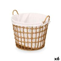 Mand Kipit HX30561 Natuurlijk Polyester Stof Polypropyleen Ijzer Plastic 50 % katoen 47 x 41 x 44 cm 50 x 43 x 44 cm (6 Stuks) - thumbnail