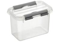 Sunware Q-line box 0,8 liter transp/metaal - thumbnail