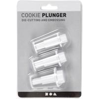 Creativ Company uitsteekvormen met stempel cirkel, 3st. - thumbnail